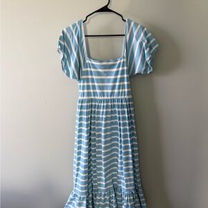 Monica and Andy Women’s Blue/White Striped Dress Size S